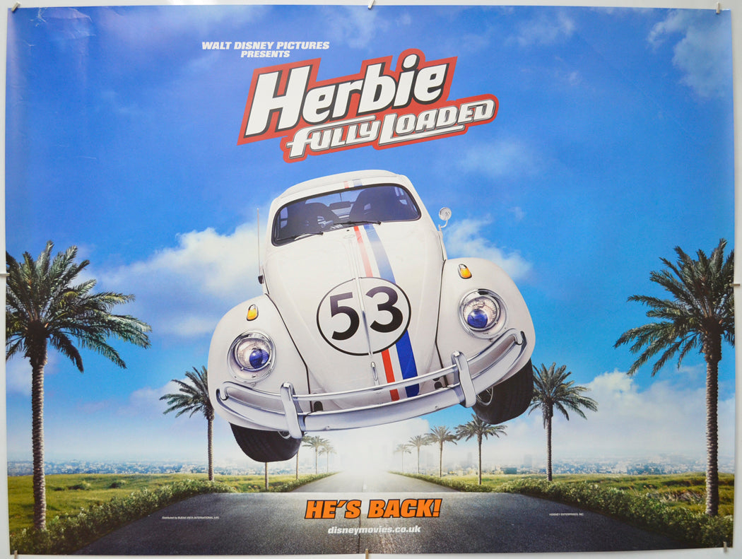 Herbie : Fully Loaded (Teaser / Advance Version)  Original Quad Poster - Film Poster - Movie Poster