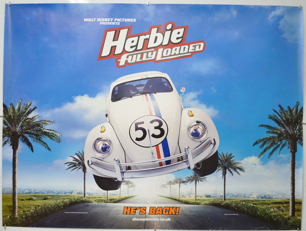 Herbie : Fully Loaded (Teaser / Advance Version)  Original Quad Poster - Film Poster - Movie Poster