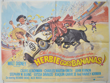 Herbie Goes Bananas   Original Quad Poster - Film Poster - Movie Poster 