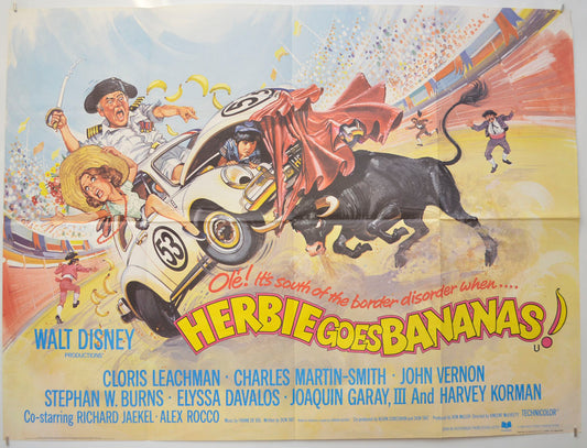 Herbie Goes Bananas Original Quad Poster - Film Poster - Movie Poster