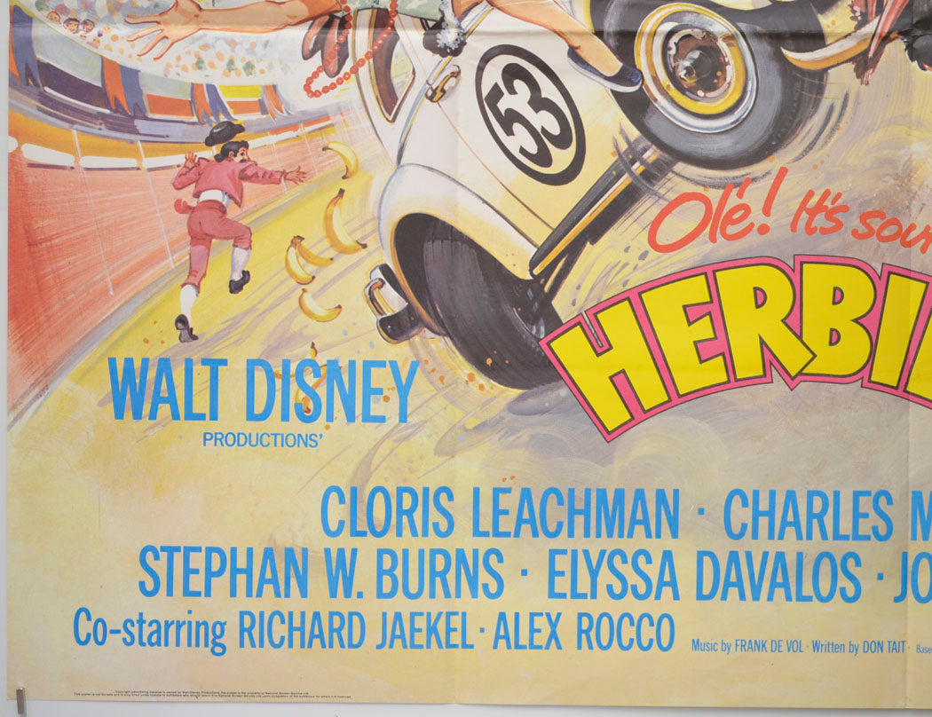 HERBIE GOES BANANAS (Bottom Left) Cinema Quad Movie Poster 