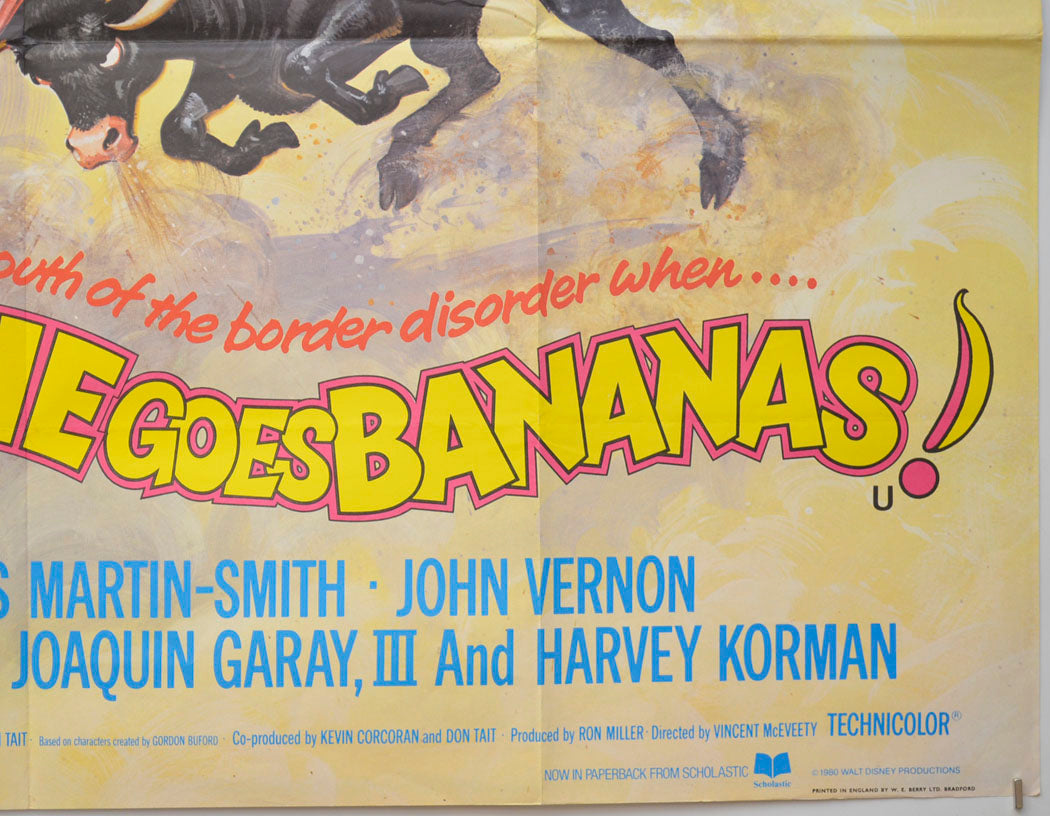 HERBIE GOES BANANAS (Bottom Right) Cinema Quad Movie Poster 