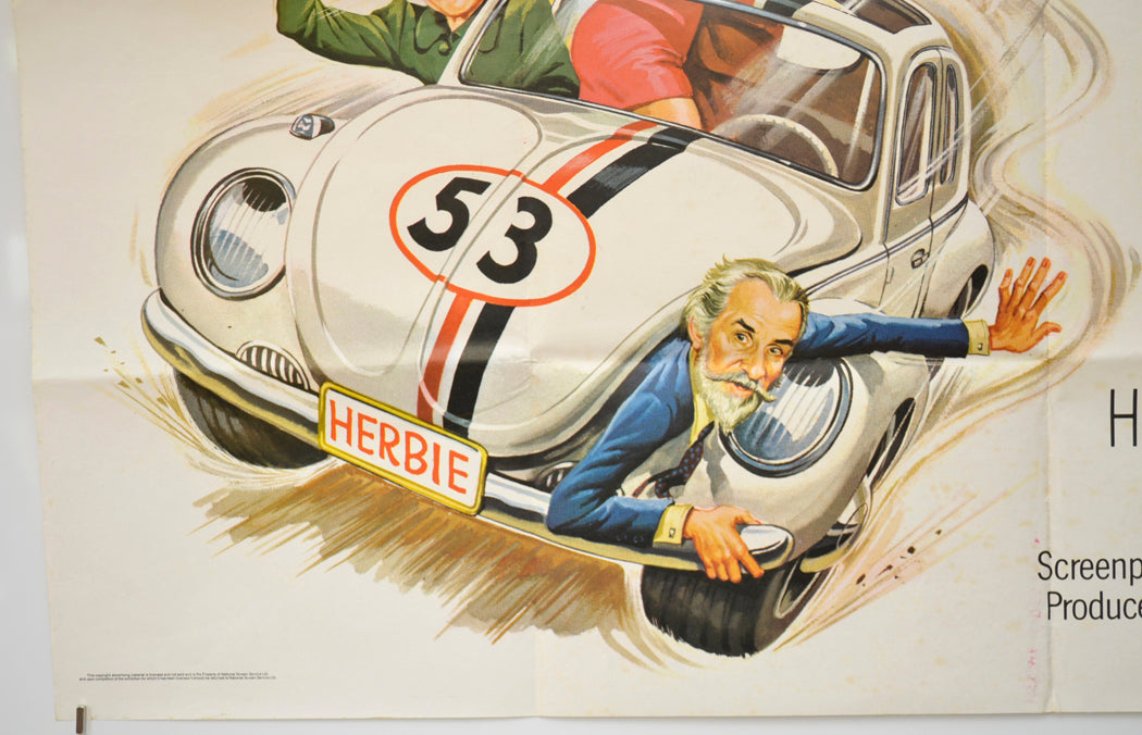 HERBIE RIDES AGAIN (Bottom Left) Cinema Quad Movie Poster 