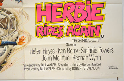 HERBIE RIDES AGAIN (Bottom Right) Cinema Quad Movie Poster 