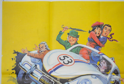 HERBIE RIDES AGAIN (Top Left) Cinema Quad Movie Poster 