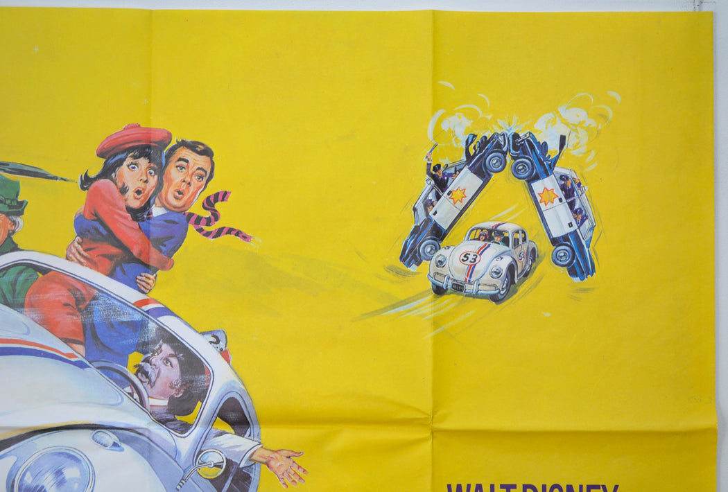 HERBIE RIDES AGAIN (Top Right) Cinema Quad Movie Poster 