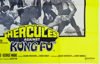 HERCULES AGAINST KUNG FU (Bottom Right) Cinema Quad Movie Poster 