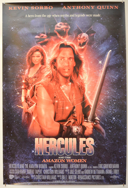 Hercules And The Amazon Women Original One Sheet Poster - Film Poster - Movie Poster