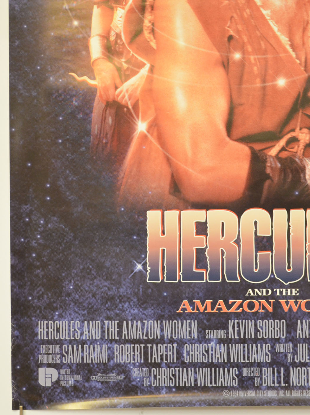 HERCULES AND THE AMAZON WOMEN (Bottom Left) Cinema One Sheet Movie Poster 