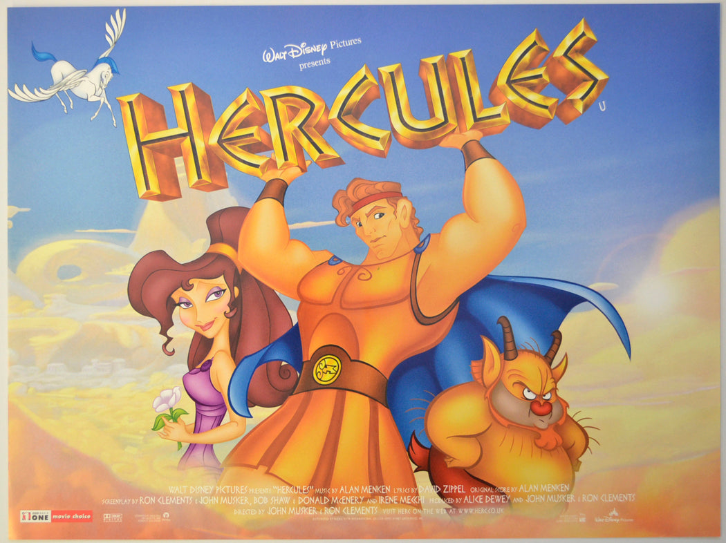 Hercules Original Mini Quad Poster - Film Poster - Movie Poster