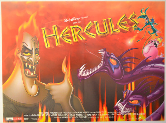 Hercules (Hades Version)  Original Mini Quad Poster - Film Poster - Movie Poster