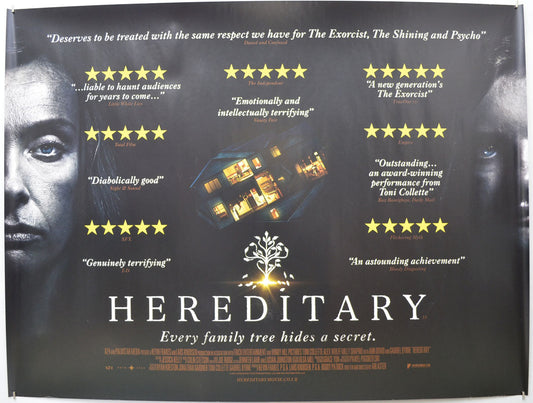 Hereditary (Reviews Version) Original Quad Poster - Film Poster - Movie Poster