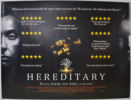 Hereditary (Reviews Version) Original Quad Poster - Film Poster - Movie Poster