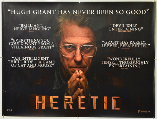 Heretic - Original Quad Poster - Film Poster - Movie Poster