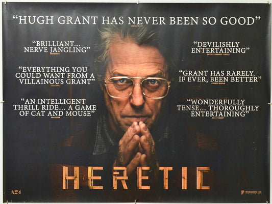 Heretic - Original Quad Poster - Film Poster - Movie Poster