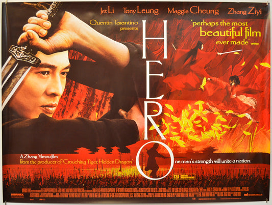 Hero  (a.k.a Ying xiong) Original Quad Poster - Film Poster - Movie Poster