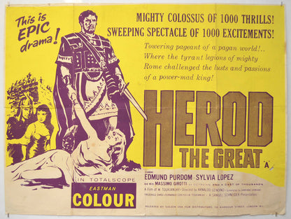 Herod the Great Original Quad Poster - Film Poster - Movie Poster