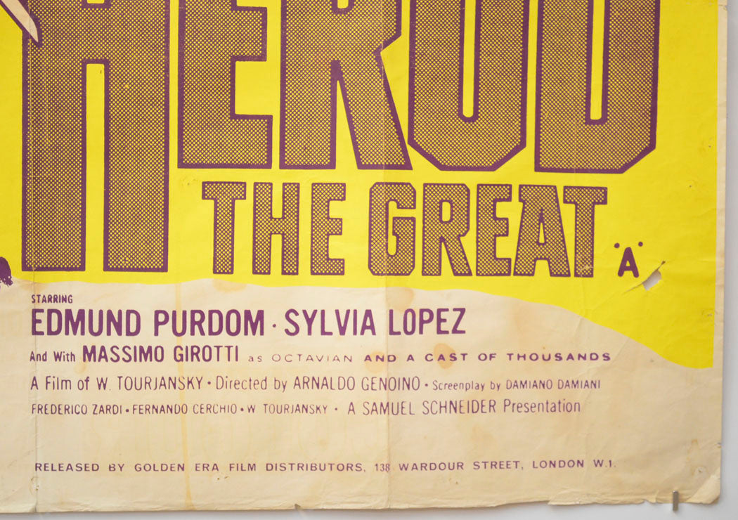 HEROD THE GREAT (Bottom Right) Cinema Quad Movie Poster 