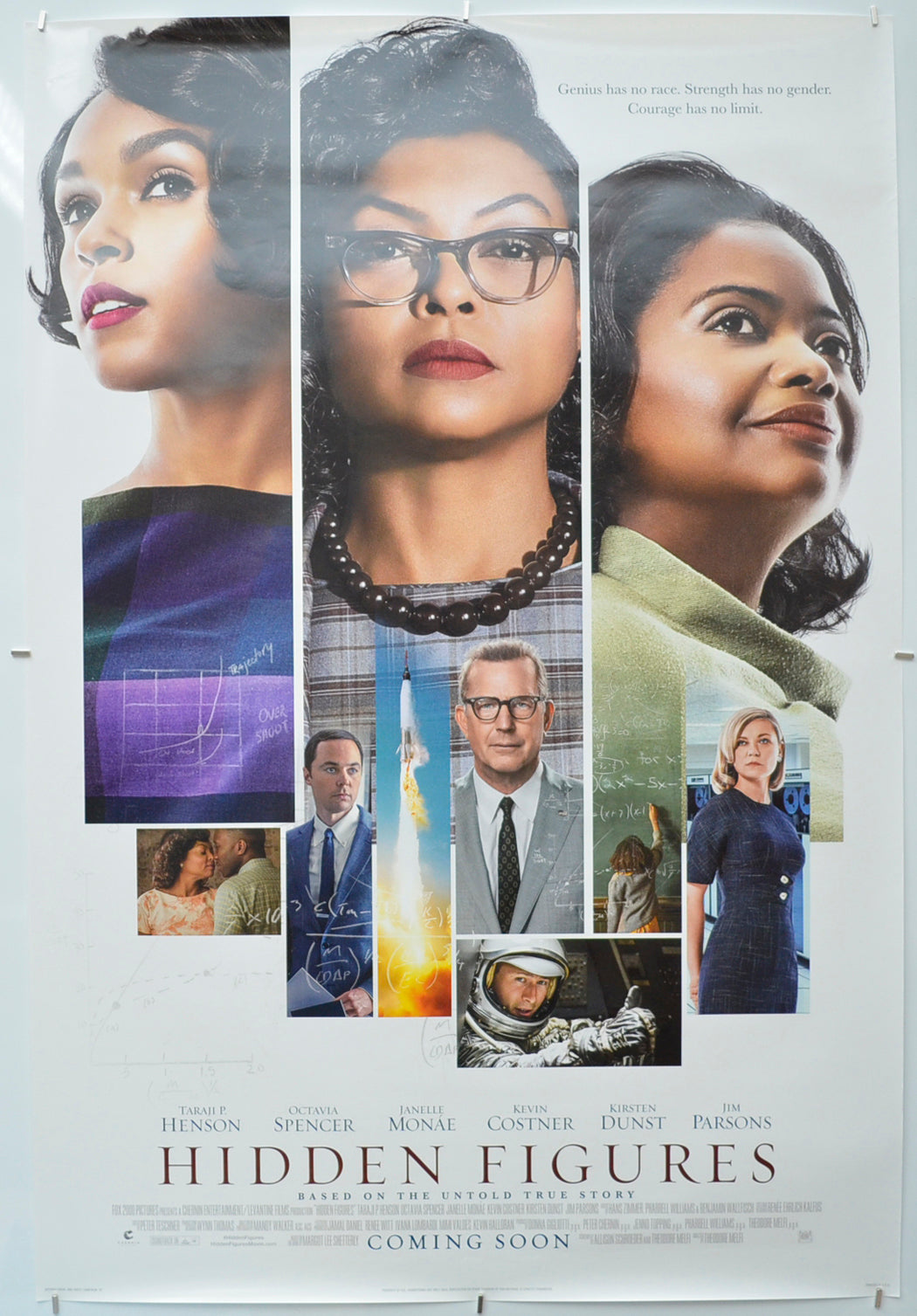 Hidden Figures - Original One Sheet Poster - Film Poster - Movie Poster