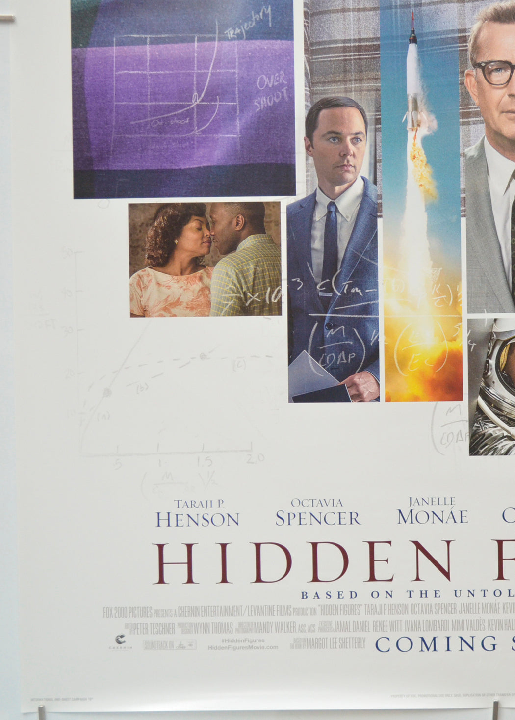 HIDDEN FIGURES (Bottom Left) Cinema One Sheet Movie Poster 