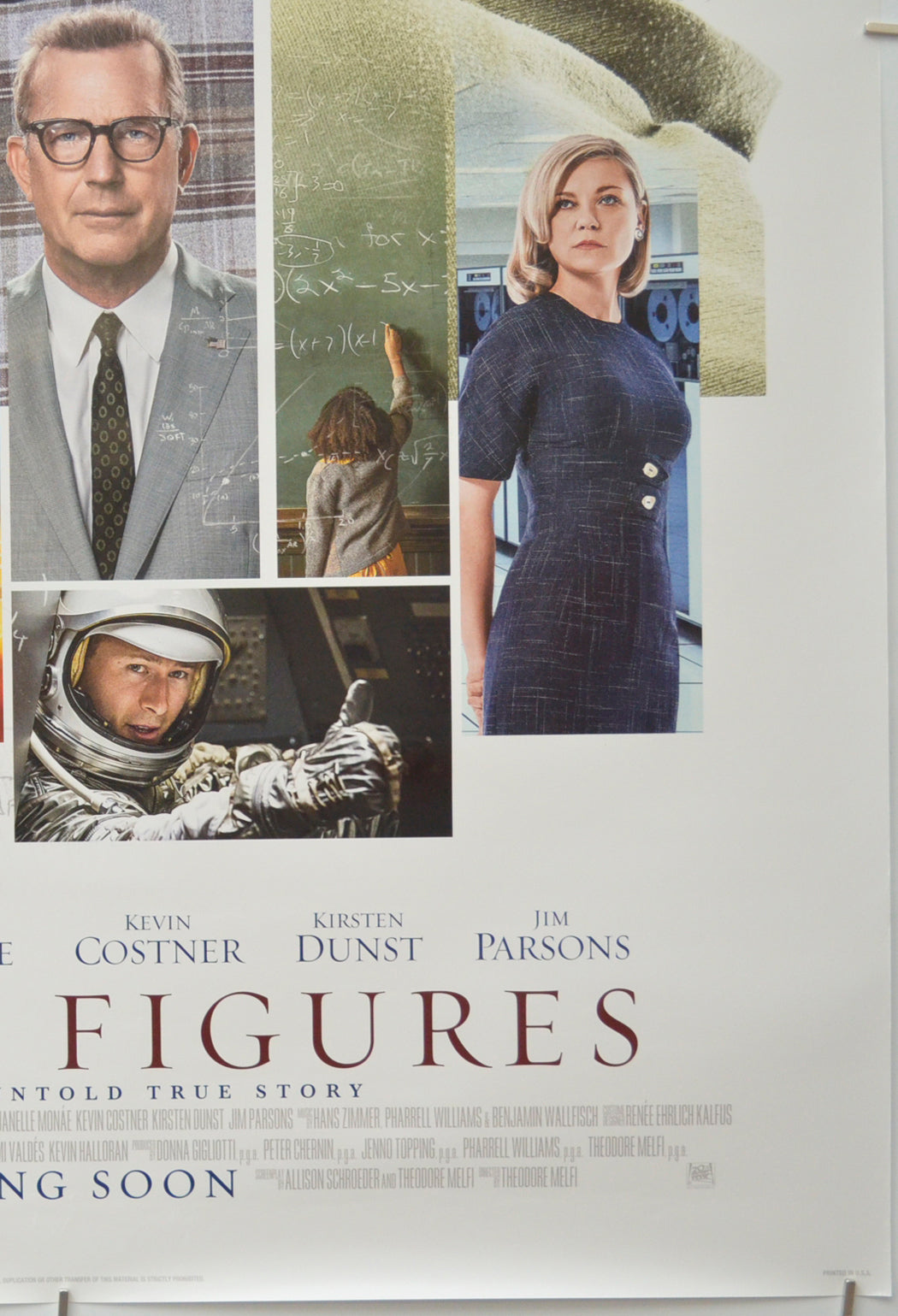 HIDDEN FIGURES (Bottom Right) Cinema One Sheet Movie Poster 