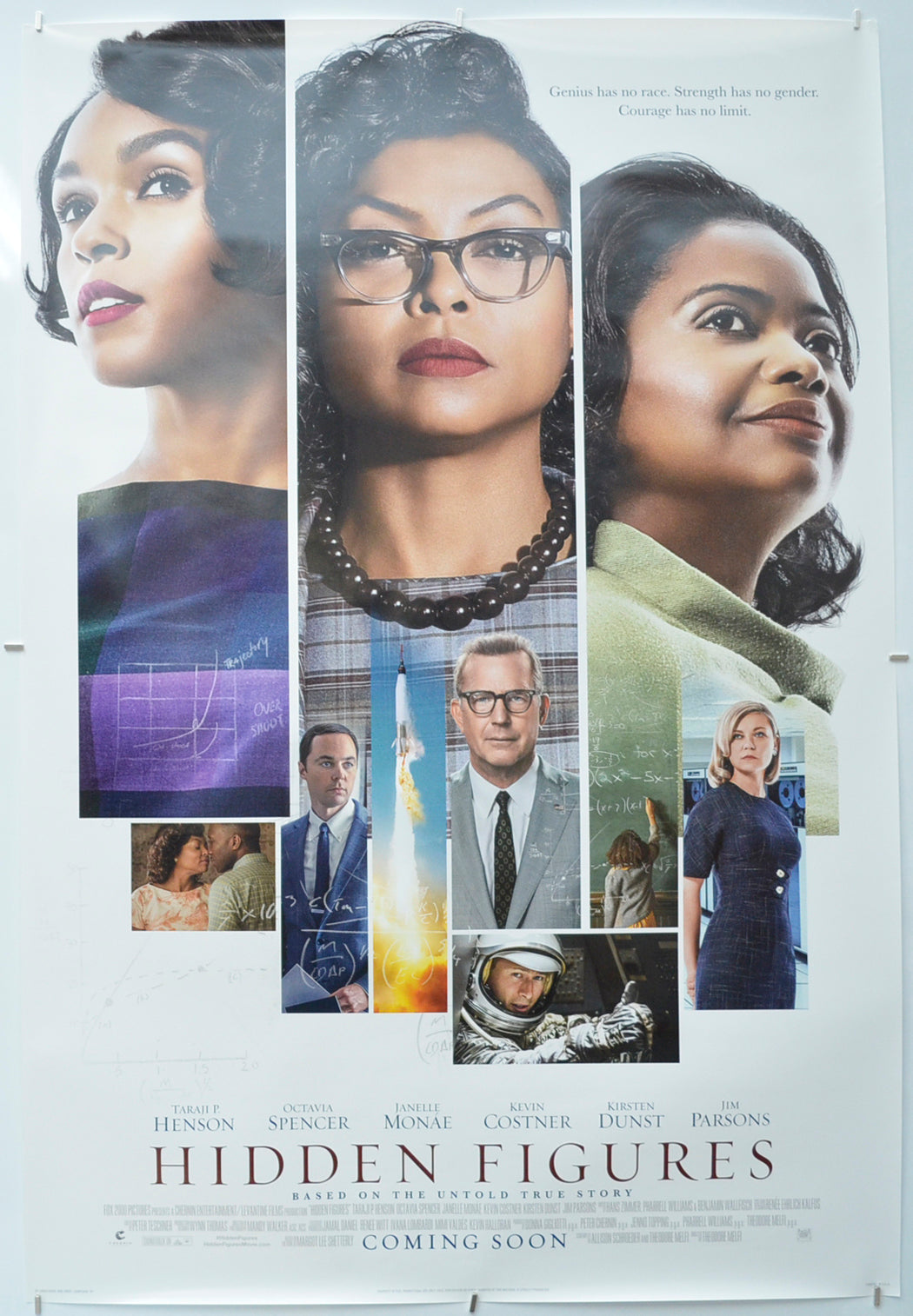 Hidden Figures - Original One Sheet Poster - Film Poster - Movie Poster