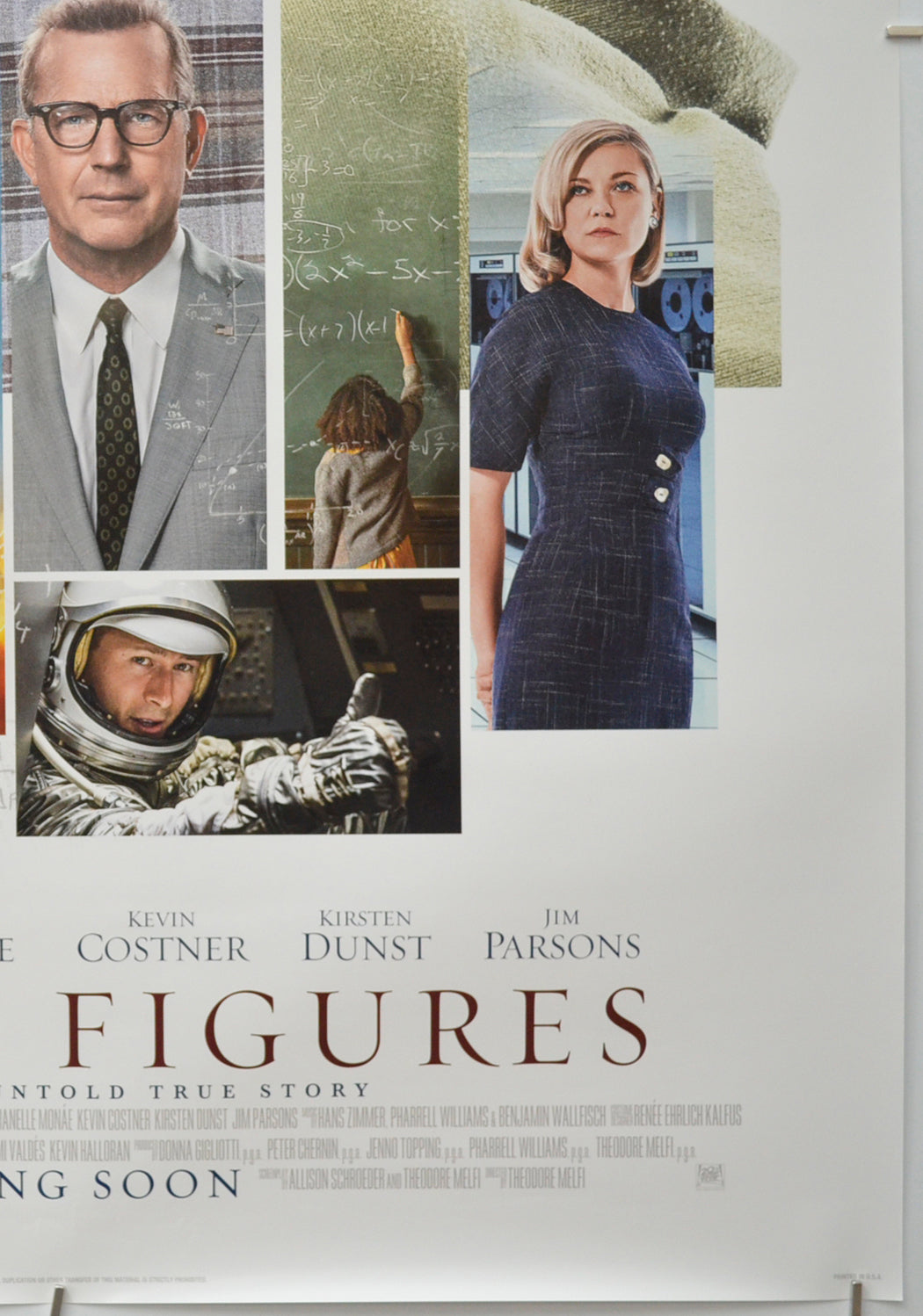 HIDDEN FIGURES (Bottom Right) Cinema One Sheet Movie Poster 