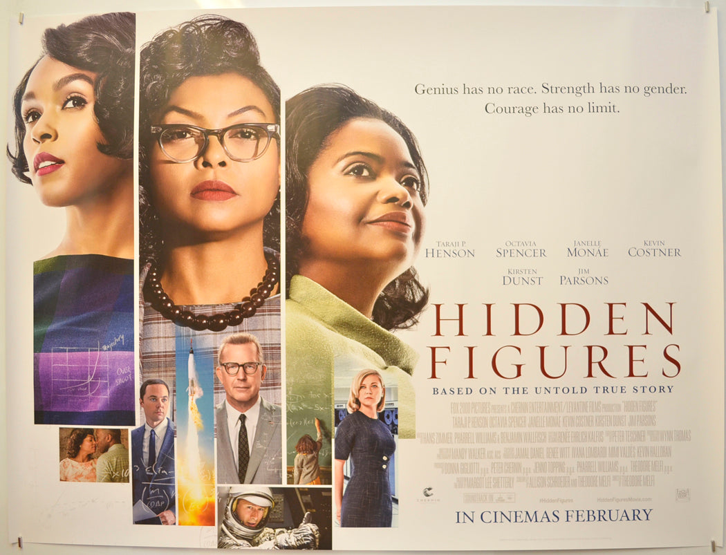 Hidden Figures Original Quad Poster - Film Poster - Movie Poster