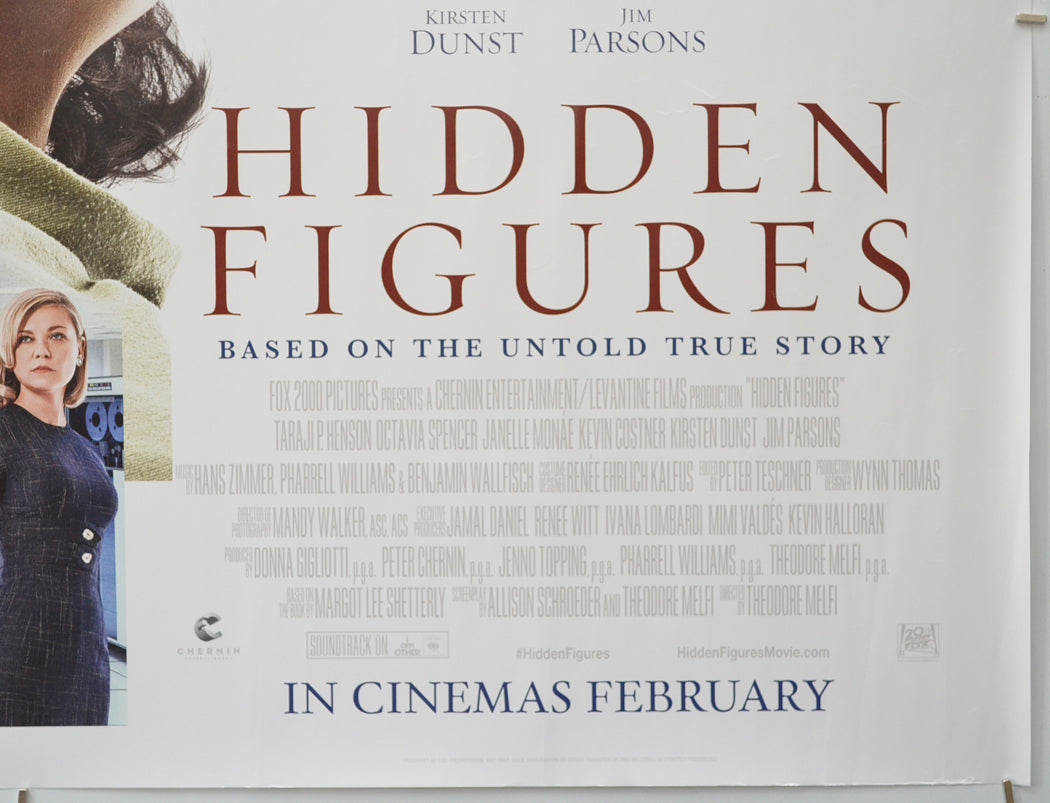 HIDDEN FIGURES (Bottom Right) Cinema Quad Movie Poster 