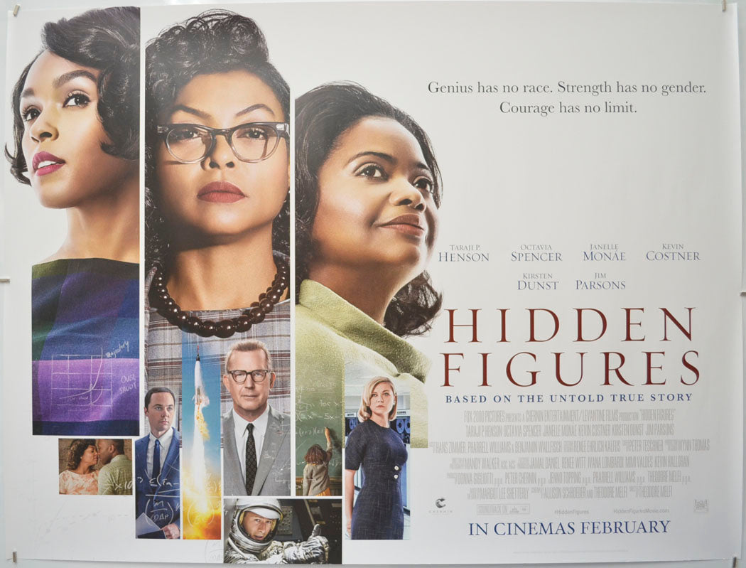 Hidden Figures Original Quad Poster - Film Poster - Movie Poster