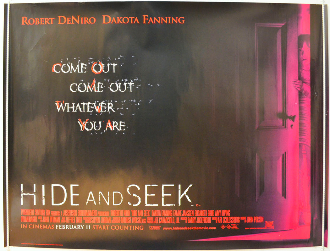 Hide And Seek Original British Quad Poster - Film Poster - Movie Poster 