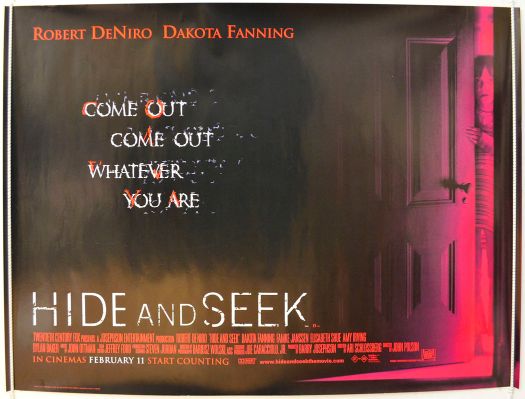 Hide And Seek Original British Quad Poster - Film Poster - Movie Poster 