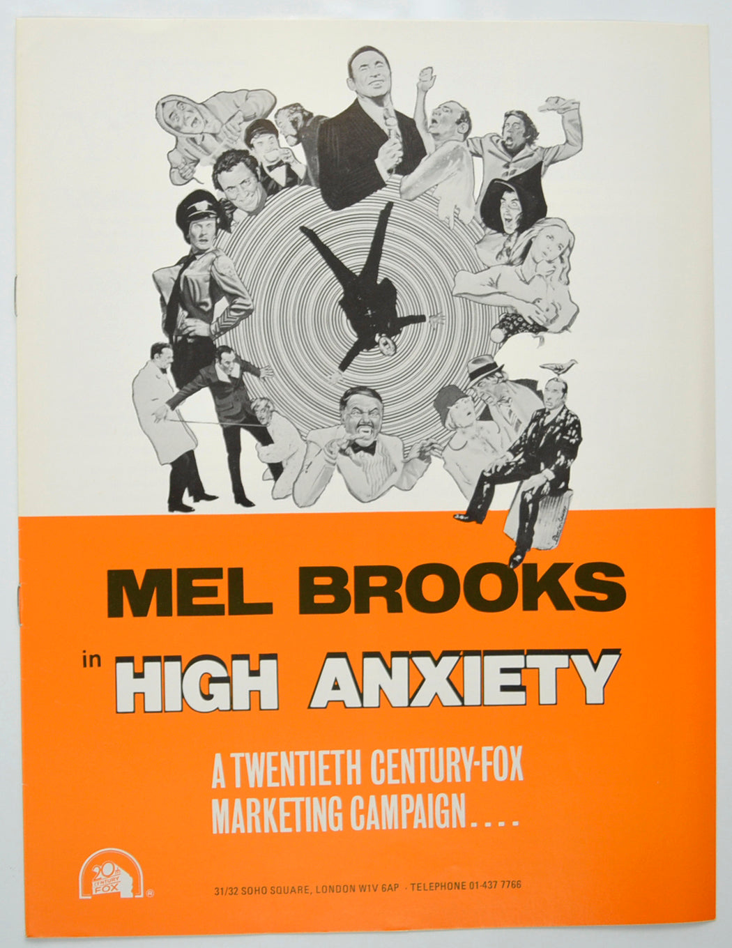 High Anxiety Original 8 Page Cinema Exhibitors Campaign Pressbook (UK)