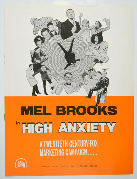 High Anxiety Original 8 Page Cinema Exhibitors Campaign Pressbook (UK)