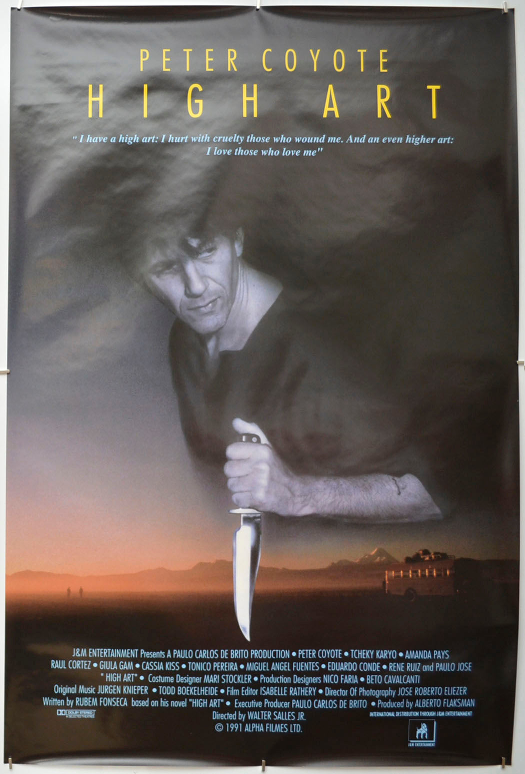 High Art (a.k.a. The Knife) Original One Sheet Poster - Film Poster - Movie Poster