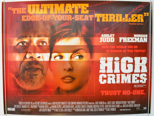 High Crimes Original British Quad Poster - Film Poster - Movie Poster 