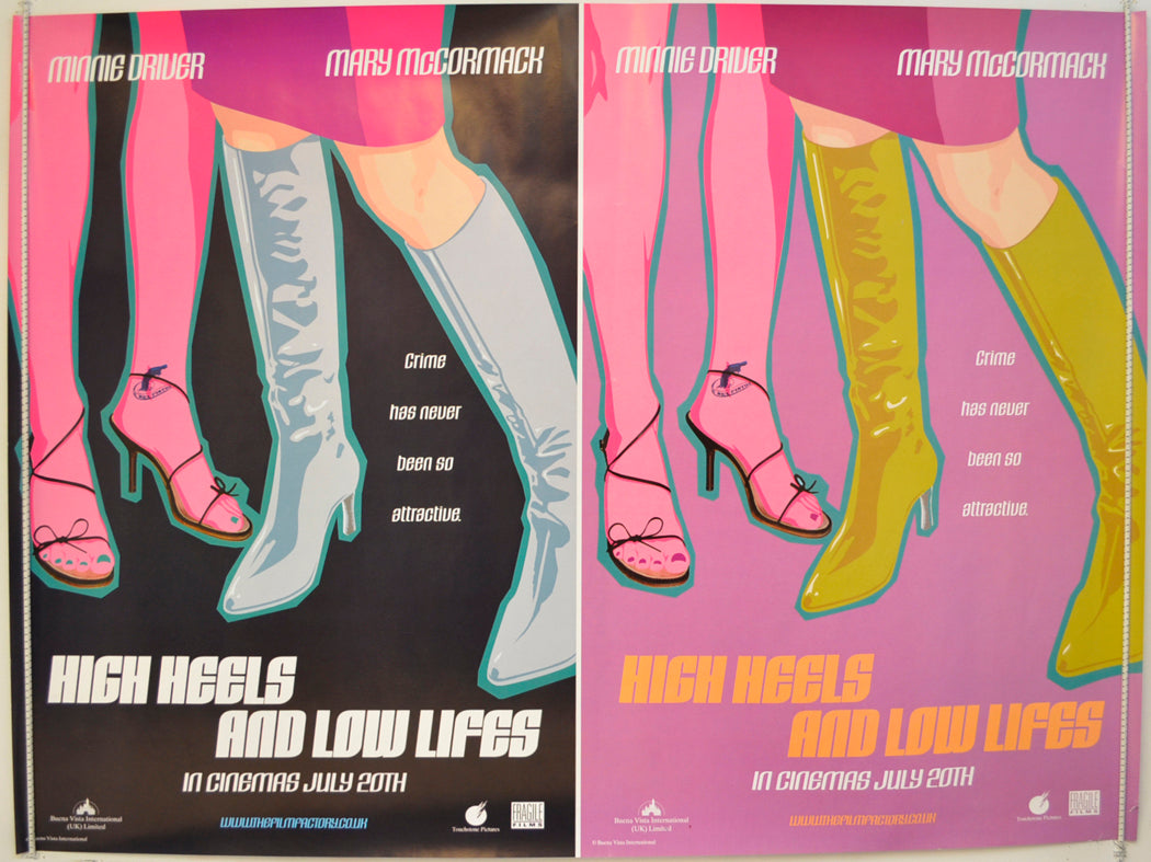 High Heels And Low Lifes  (Teaser / Advance Version)   Original Quad Poster - Film Poster - Movie Poster