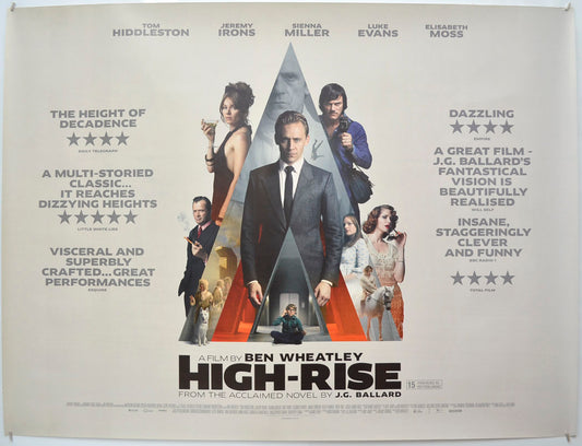 High-Rise  Original Quad Poster - Film Poster - Movie Poster