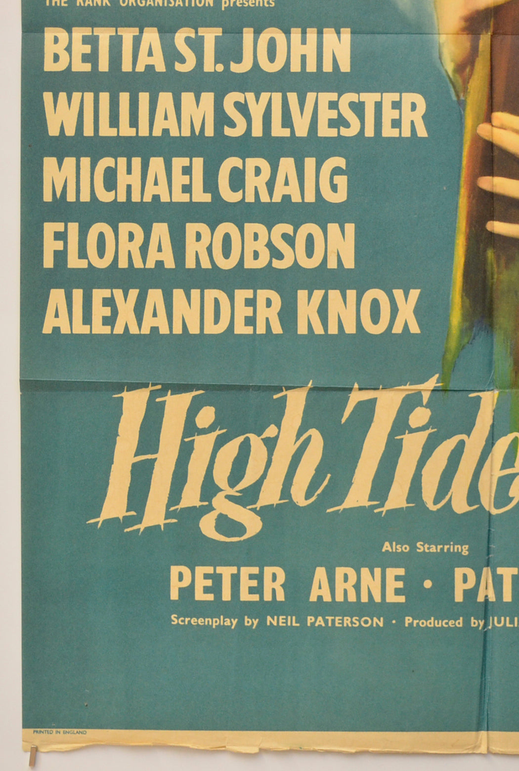 HIGH TIDE AT NOON (Bottom Left) Cinema One Sheet Movie Poster 