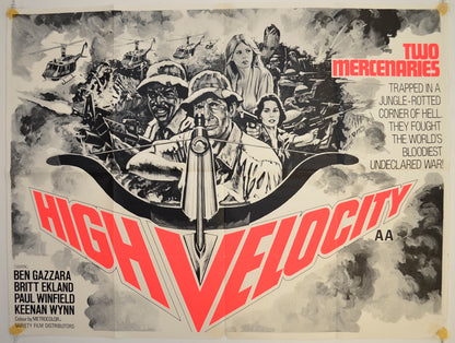 High Velocity  Original British Quad Poster - Film Poster - Movie Poster 