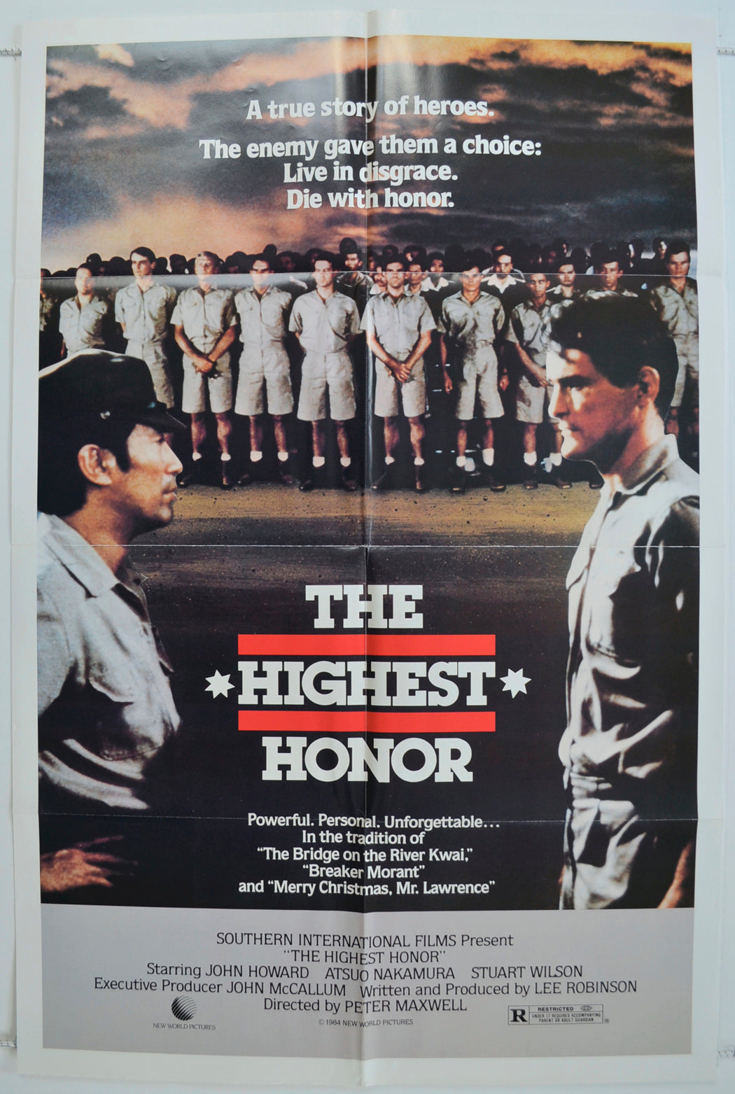 The Highest Honor  Original One Sheet Poster - Film Poster - Movie Poster 