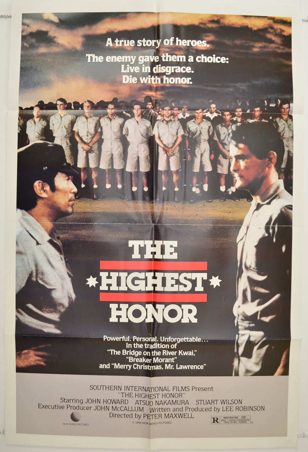 The Highest Honor  Original One Sheet Poster - Film Poster - Movie Poster 