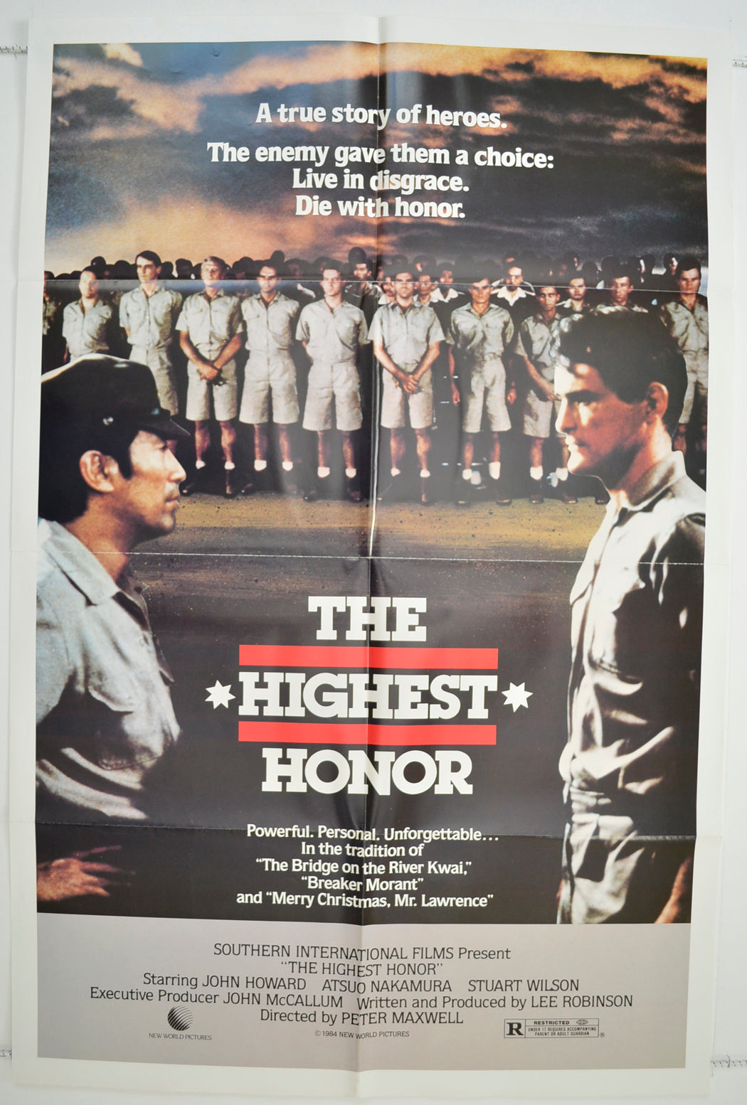 The Highest Honor  Original One Sheet Poster - Film Poster - Movie Poster 