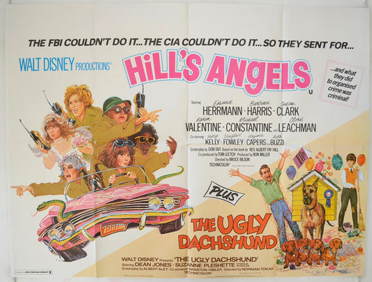 Hill's Angels / The Ugly Dachsund  (Double Bill)  (Hill’s Angels a.k.a. The North Avenue)   Original Quad Poster - Film Poster - Movie Poster  