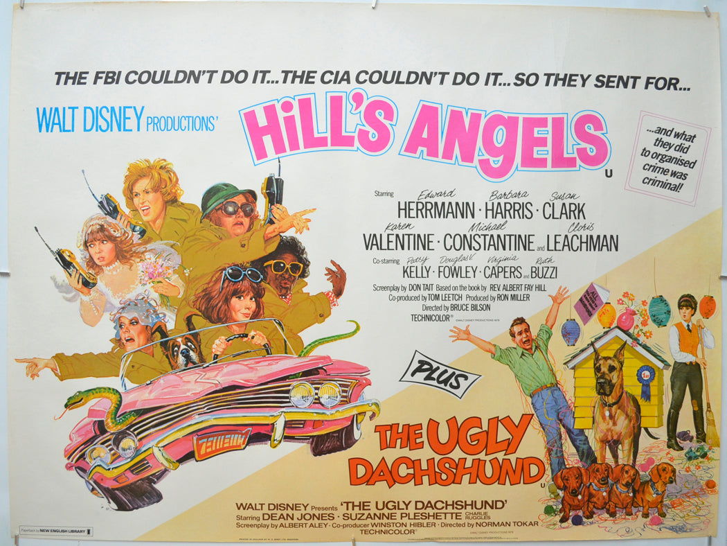 Hill’s Angels / The Ugly Dachsund (Double Bill) </br>(Hill’s Angels a.k.a. The North Avenue)  Original Quad Poster - Film Poster - Movie Poster