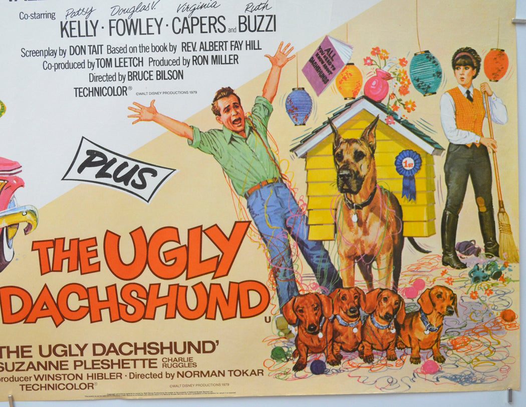 HILL’S ANGELS / THE UGLY DACHSUND (Bottom Right) Cinema Quad Movie Poster 