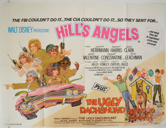 Hill's Angels / The Ugly Dachsund  (Double Bill)  (Hill’s Angels a.k.a. The North Avenue)   Original Quad Poster - Film Poster - Movie Poster  