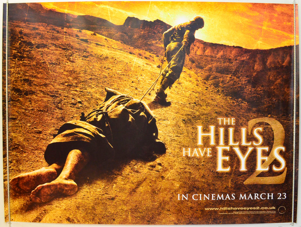 The Hills Have Eyes 2  (Teaser / Advance Version)   Original British Quad Poster - Film Poster - Movie Poster 