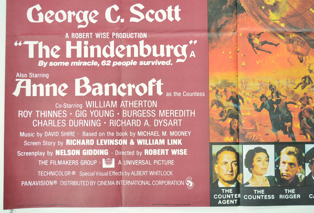 THE HINDENBURG (Bottom Left) Cinema Quad Movie Poster 