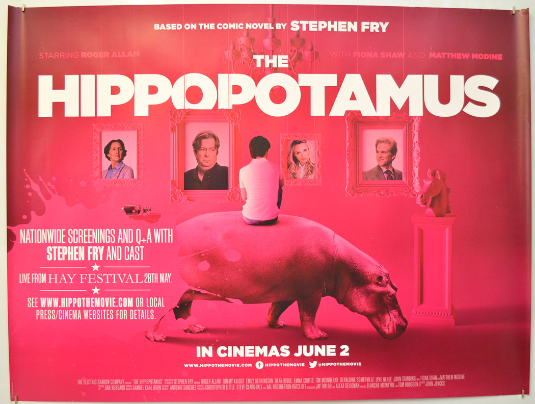 The Hippopotamus Original Quad Poster - Film Poster - Movie Poster